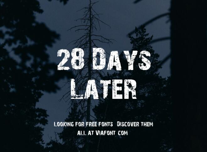 28 Days Later Font