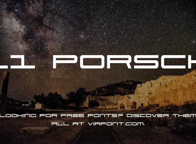 911 Porscha Font