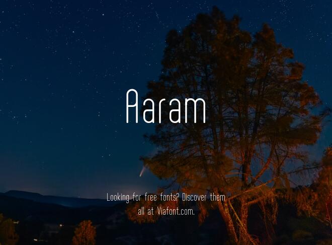 Aaram Font