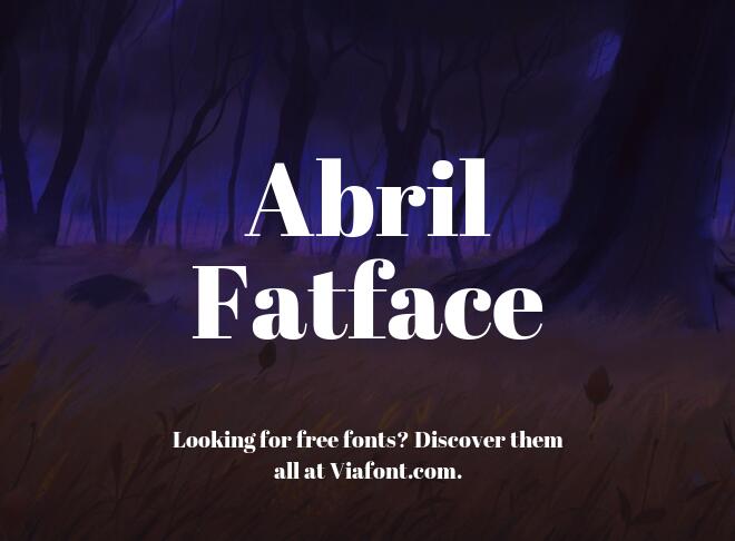 Abril Fatface Font