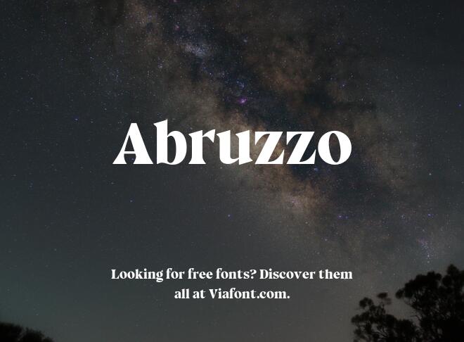 Abruzzo Font