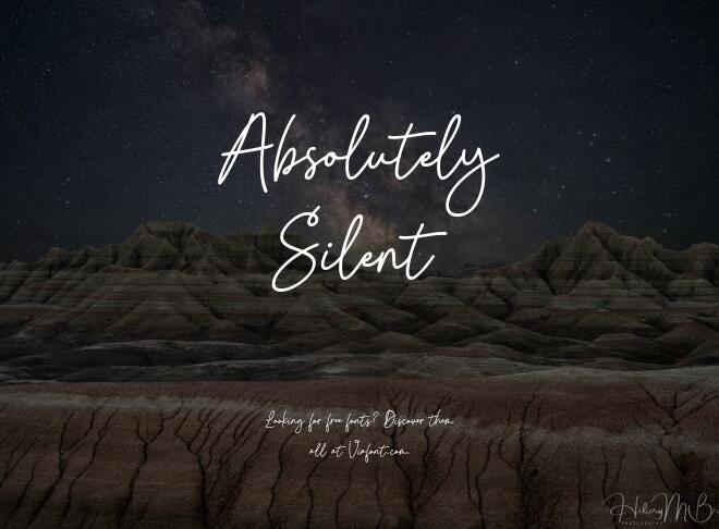 Absolutely Silent Font