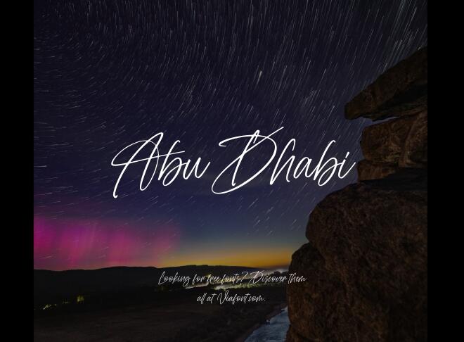 Abu Dhabi Font