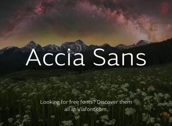 Accia Sans Font