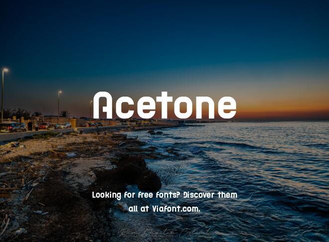 Acetone Font
