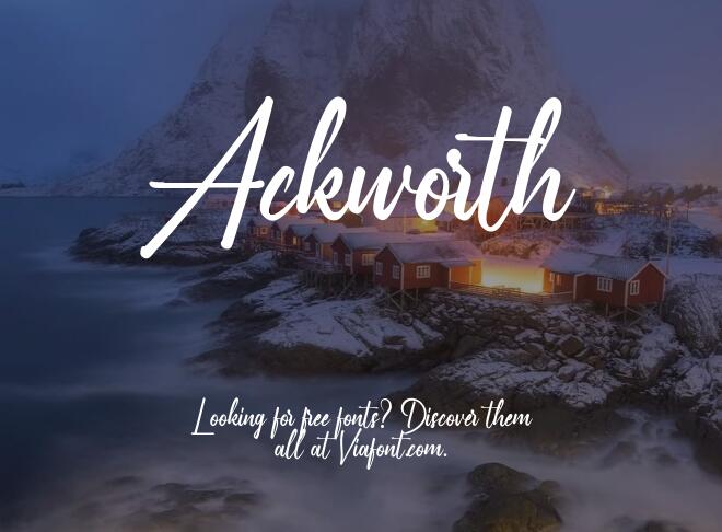 Ackworth Font