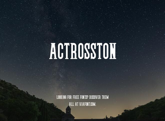 Actrosston Font