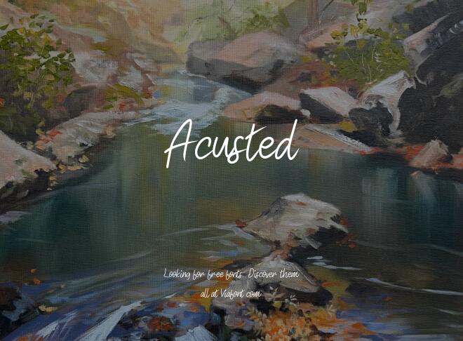 Acusted Font