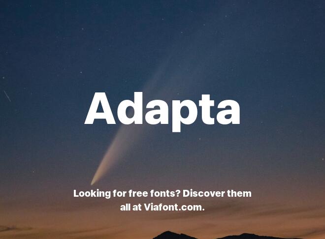 Adapta Font