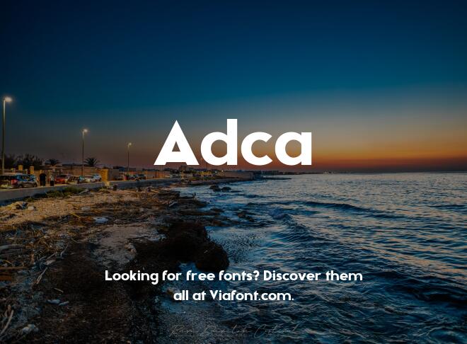 Adca Font