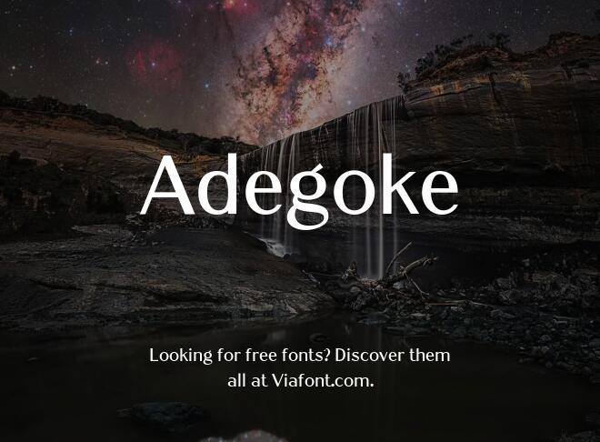 Adegoke Font