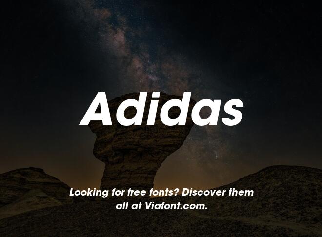 Adidas Font