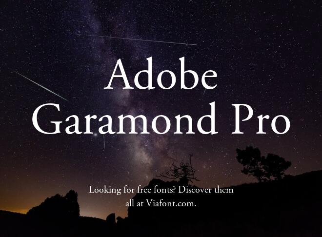 Adobe Garamond Pro Font