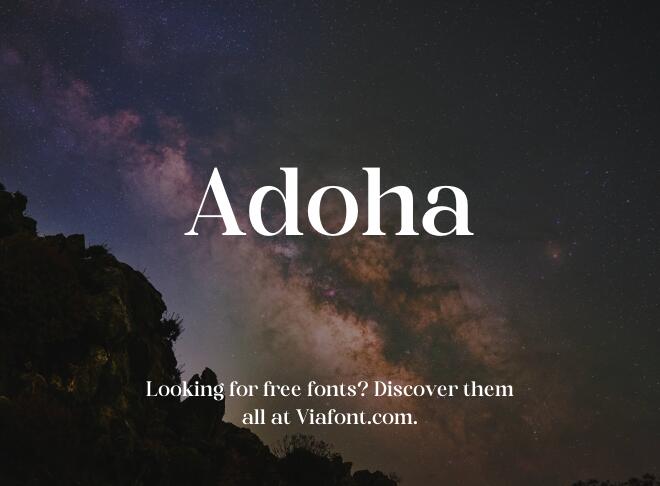 Adoha Font