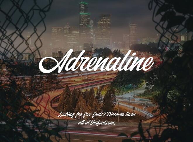Adrenaline Font