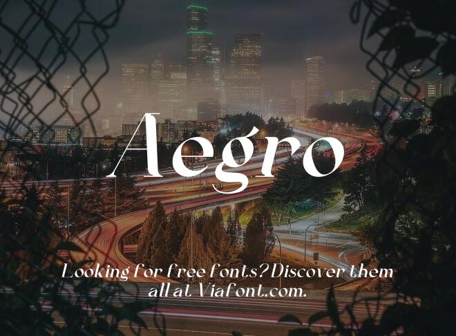 Aegro Font