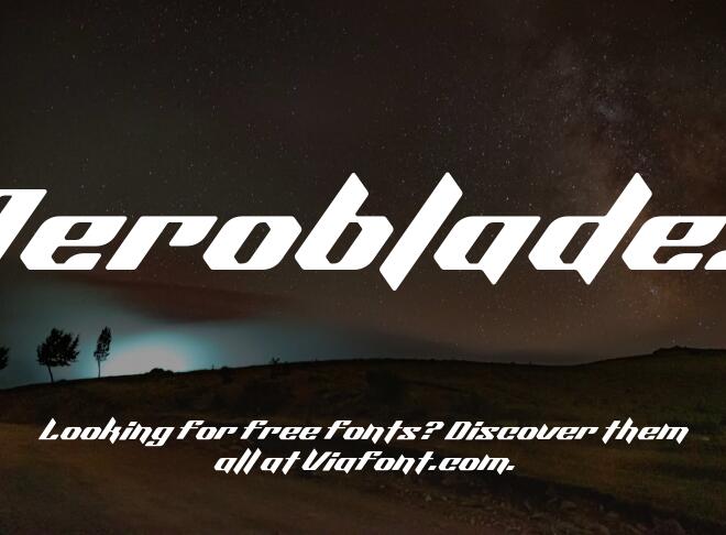 Aeroblades Font