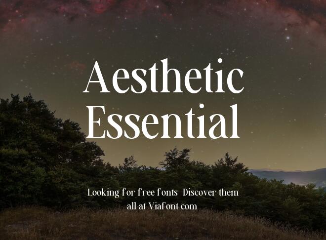 Aesthetic Essential Font