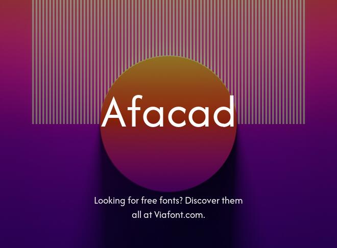 Afacad Font