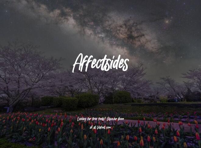 Affectsides Font
