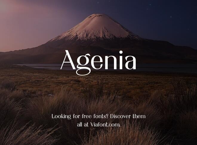 Agenia Font Family