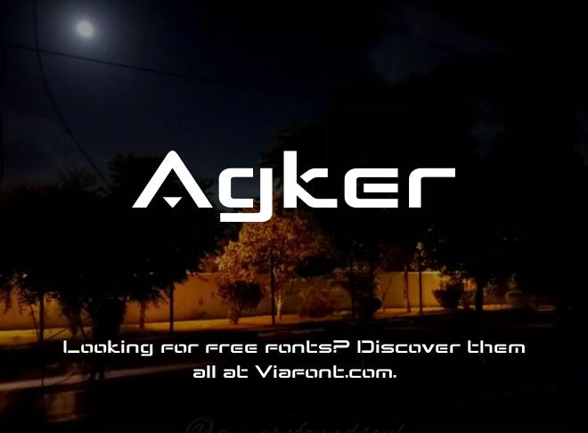 Agker Font