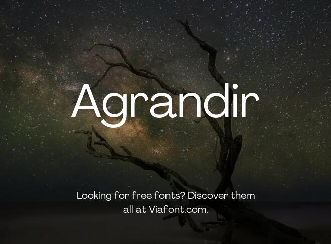 Agrandir Font Family