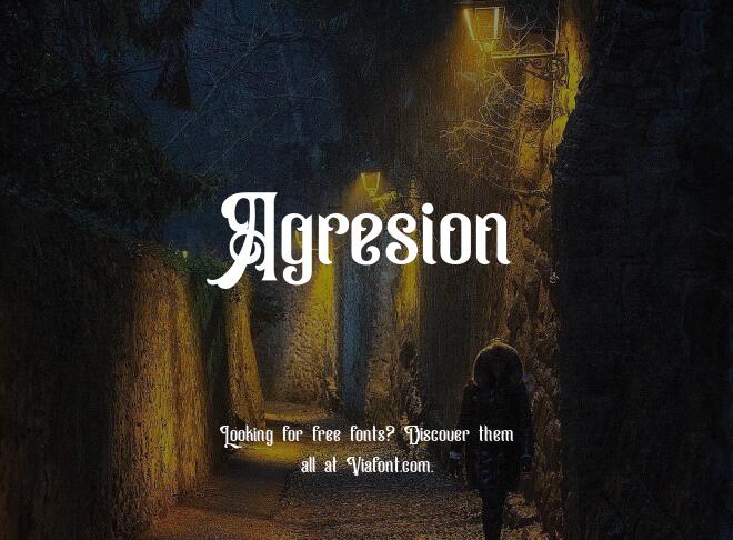 Agresion Font