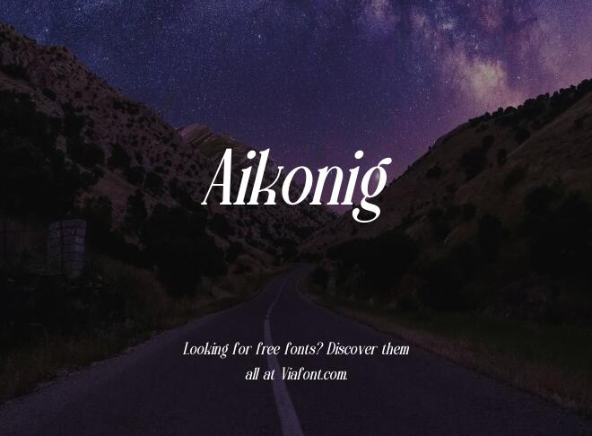 Aikonig Font