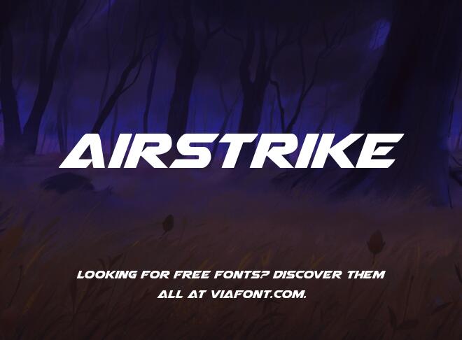 Airstrike Font
