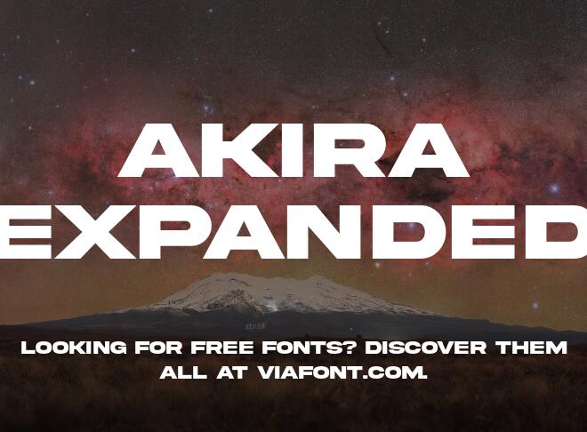 Akira Expanded Font