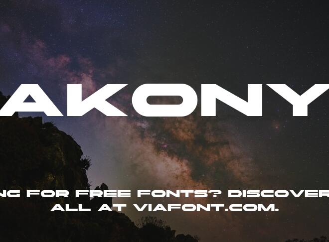 Akony Font