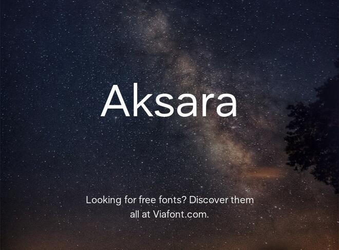 Aksara Font
