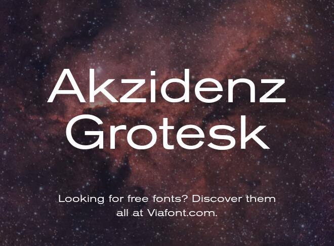Akzidenz Grotesk Font