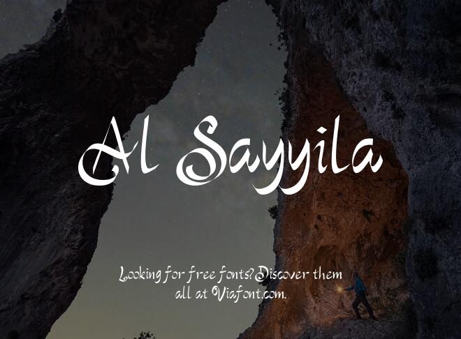 Al Sayyila Font