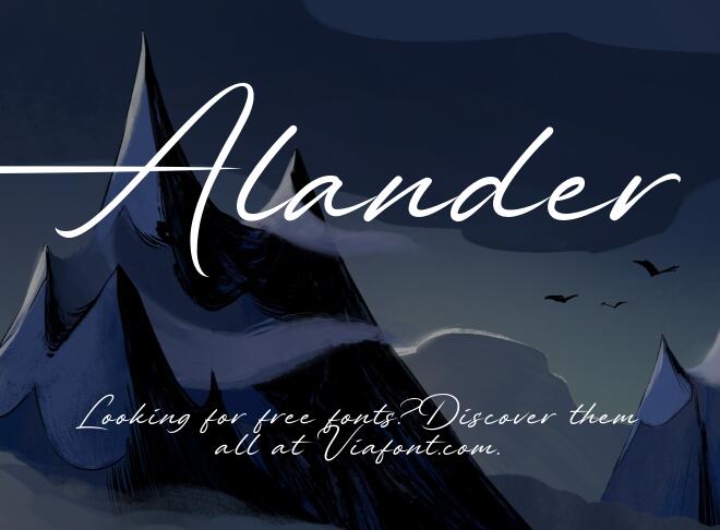 Alander Font