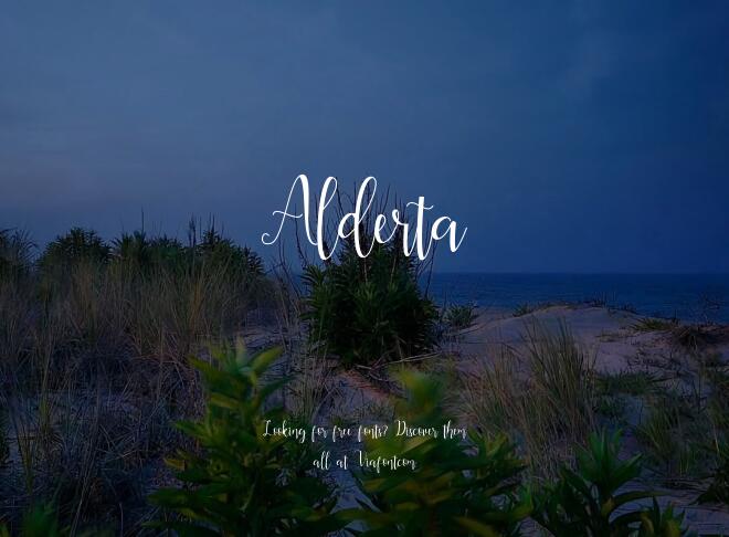 Alderta Font