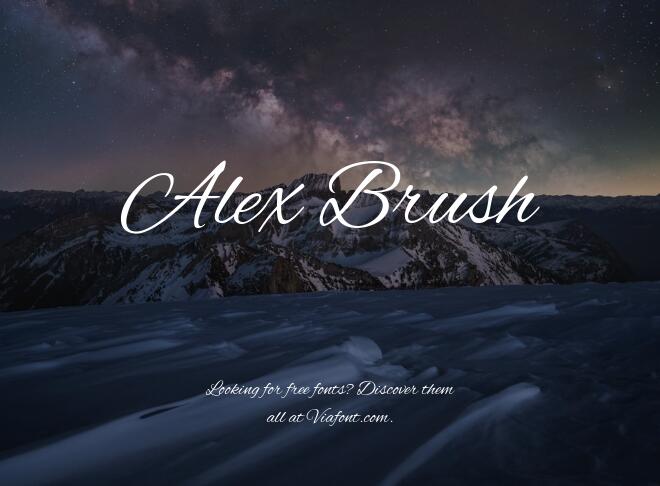 Alex Brush Font