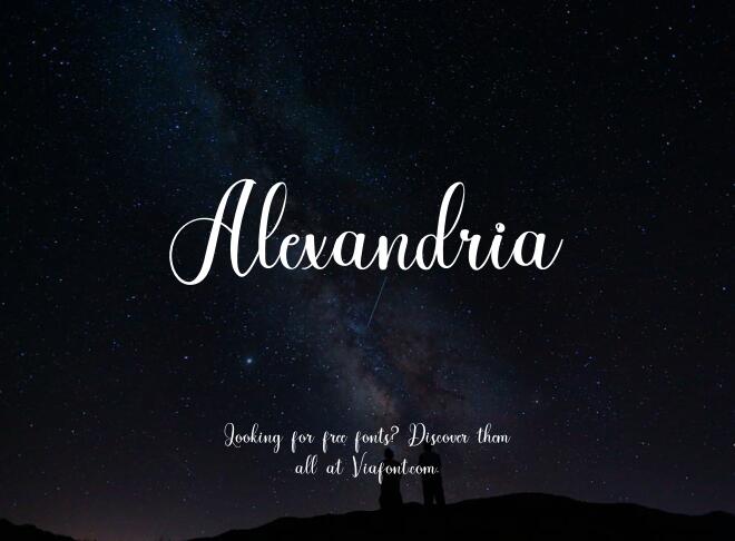 Alexandria Font
