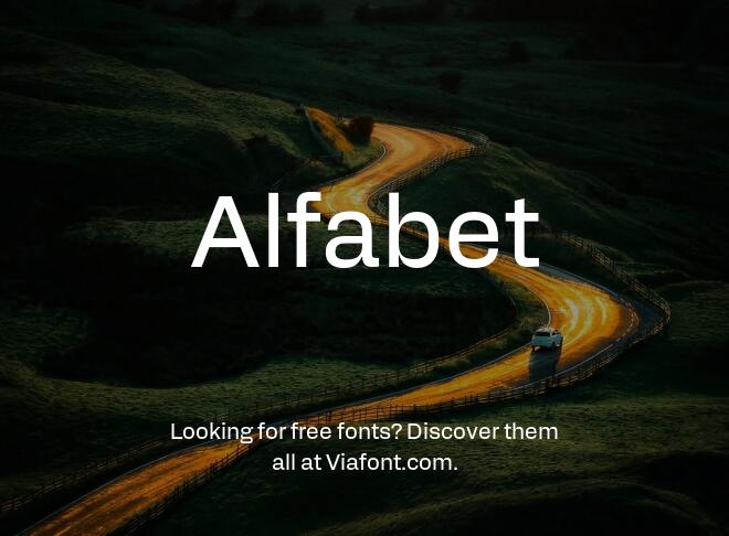 Alfabet Font