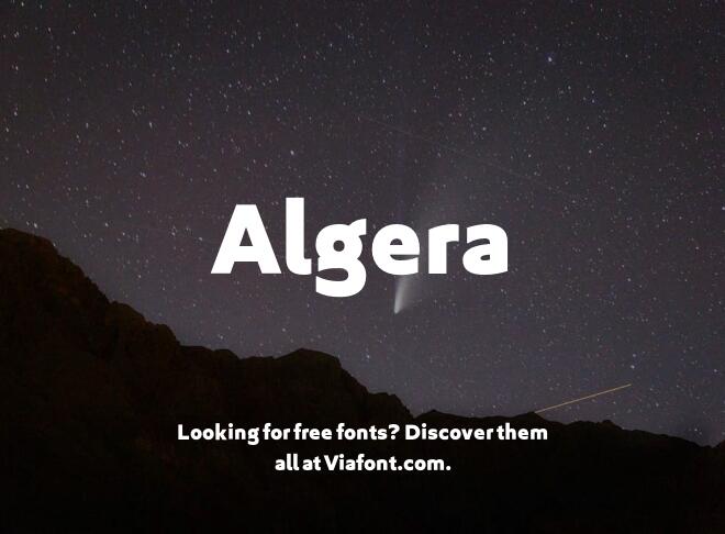 Algera Font
