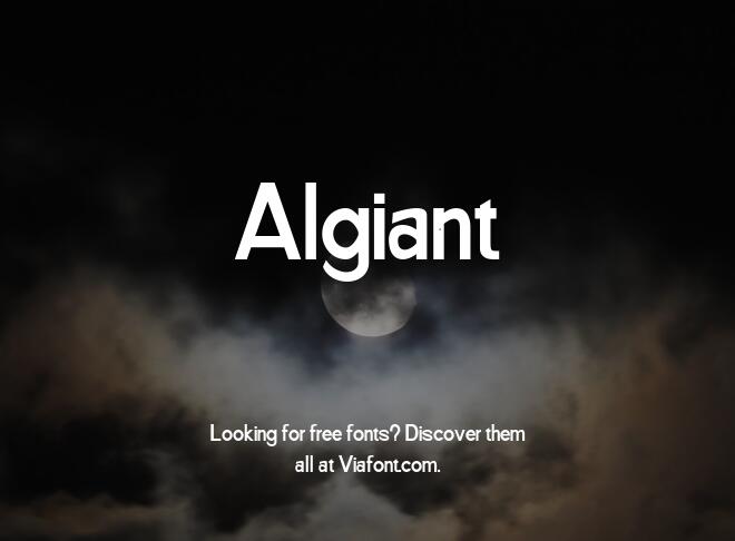 Algiant Font