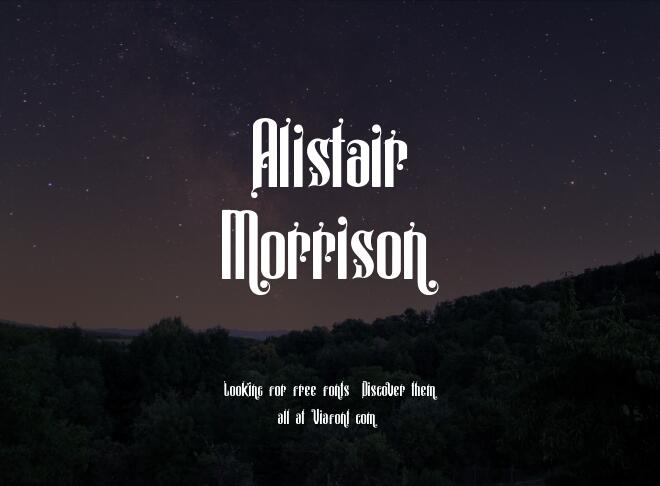 Alistair Morrison Font