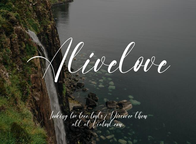 Alivelove Font