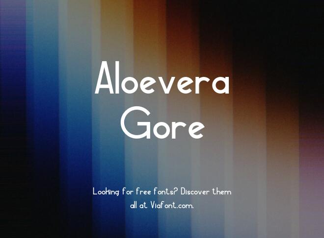 Aloevera Gore Font
