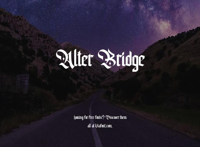 Alter Bridge Font