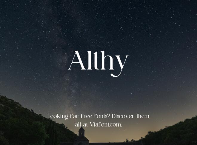 Althy Font