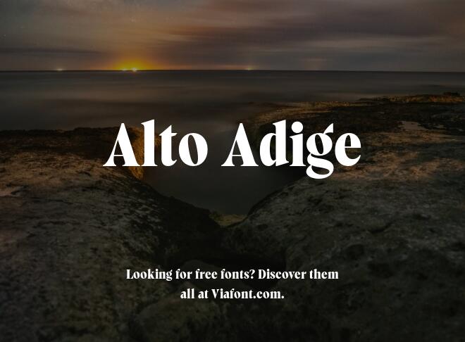 Alto Adige Font