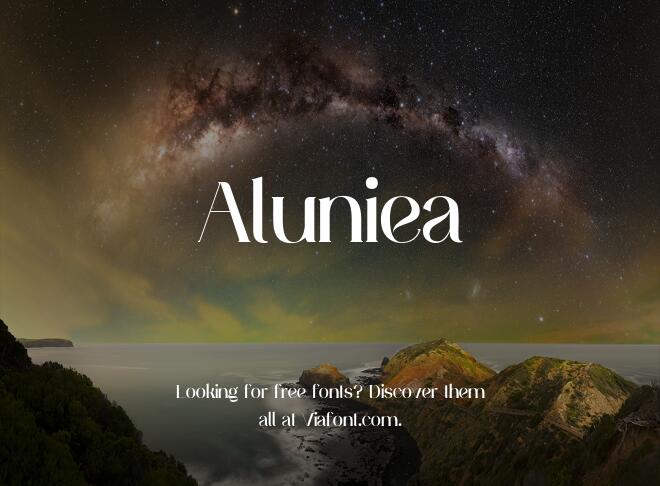 Aluniea Font