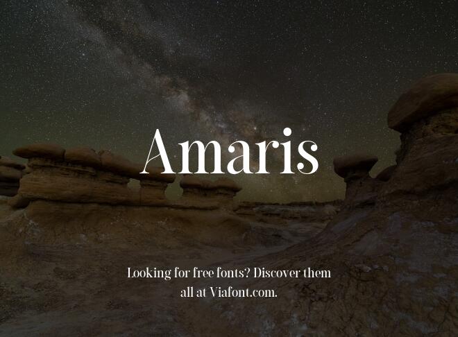 Amaris Font